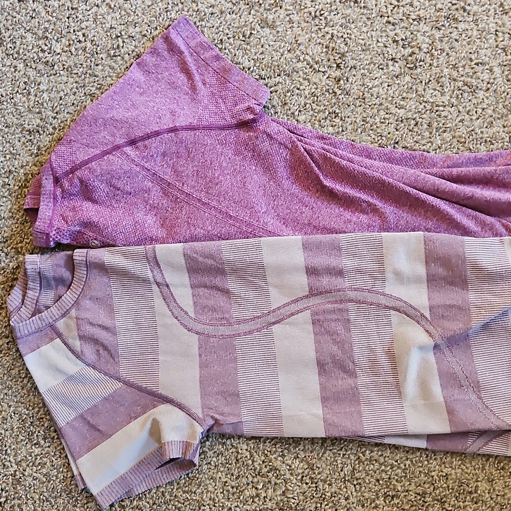 Set of 2 Lululemon Purple Workout Tops